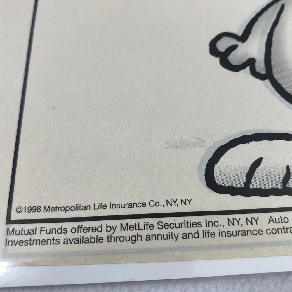 MetLife Print Ad OS Snoopy Vintage 1998 Magazine Advertisement Peanuts Ephemera
